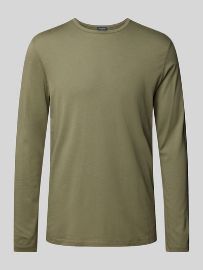 OLYMP Level Five Slim Fit Langarmshirt aus Baumwoll-Mix Khaki 2