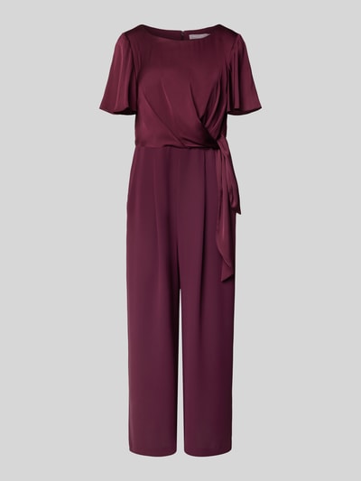 Christian Berg Cocktail Jumpsuit in Wickel-Optik Bordeaux 2