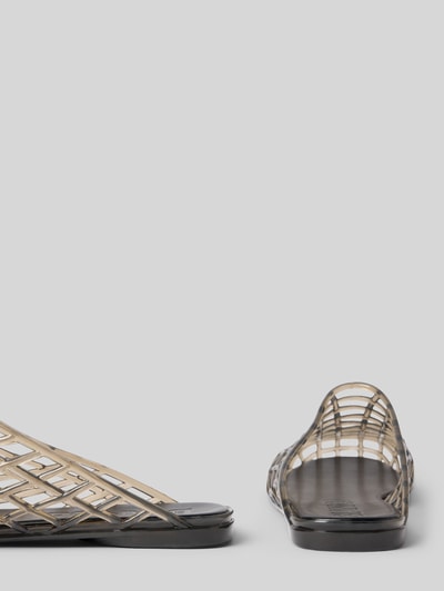 Productfoto, Clogs in semitransparentem design van BIANCO met afgeronde punt, comfortmodel, platte zool, hakhoogte maat 40: 2 cm