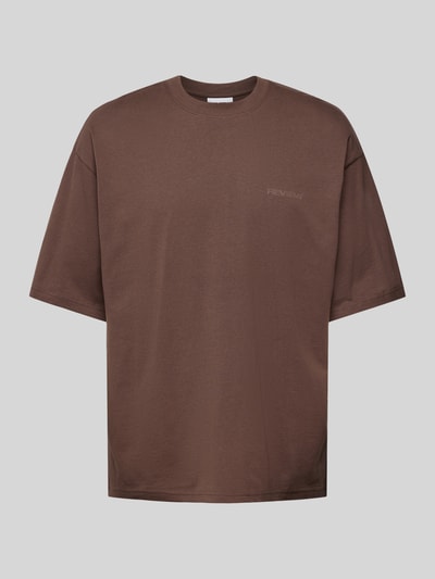 REVIEW Essentials Oversized T-Shirt  Dunkelbraun 2