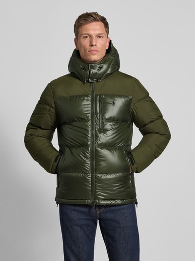 Polo Ralph Lauren Steppjacke mit Label-Stitching Oliv 4
