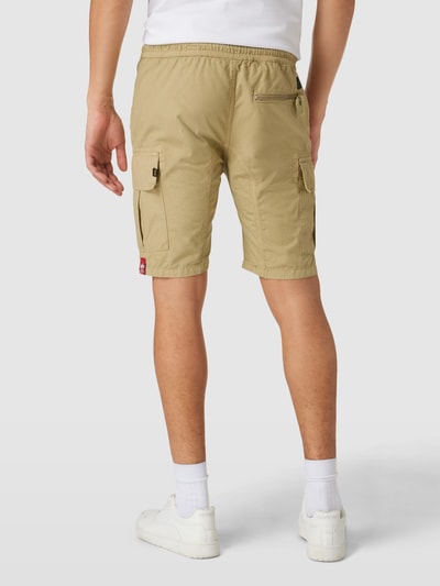 Alpha Industries Bermudas aus Baumwolle mit Label-Details Modell 'RIBSTOP' Sand 5