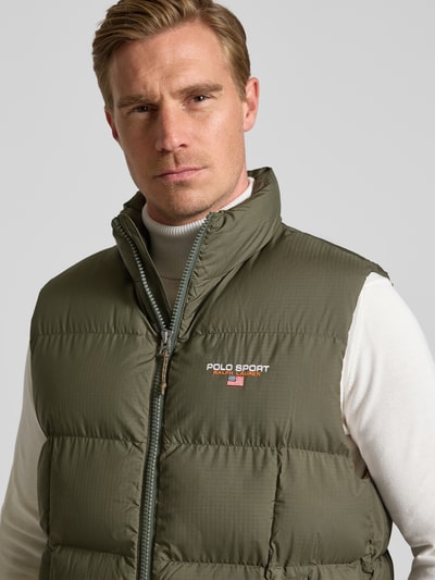 Polo Ralph Lauren Regular Fit Steppweste mit Label-Stitching Oliv 3