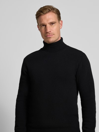 Casual Friday Strickpullover mit Rollkragen Anthrazit Melange 3