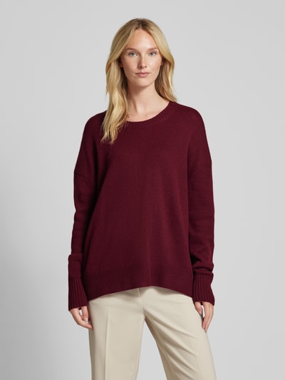 (The Mercer) N.Y. Gebreide pullover van kasjmier met ronde hals Bordeaux - 4