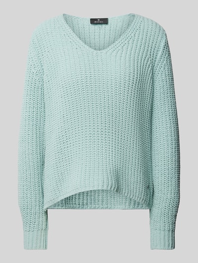 monari Strickpullover mit gerippten Abschlüssen Mint 2