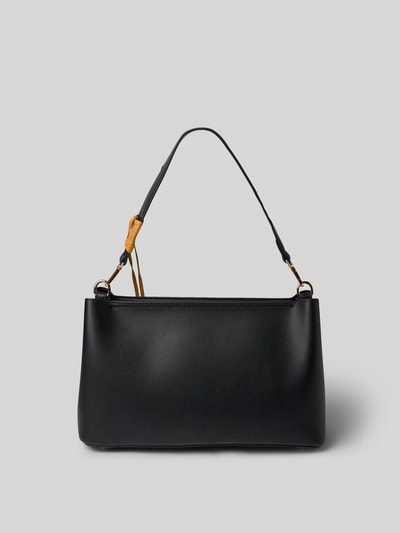 Seidenfelt Handtasche mit Anhänger Modell 'Lyby' Black 4