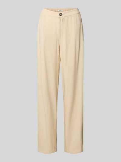 Pepe Jeans Loose Fit Leinenhose aus Viskose-Lyocell-Mix Offwhite 2