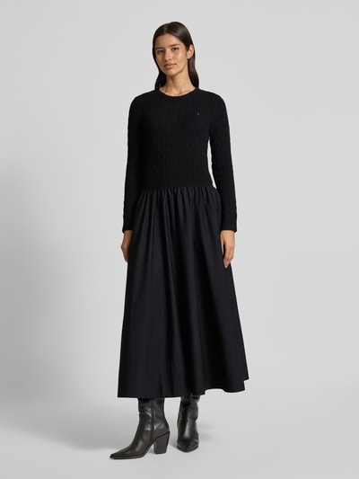 Polo Ralph Lauren Getailleerde midi-jurk van lanawolmix met kasjmier  - 4