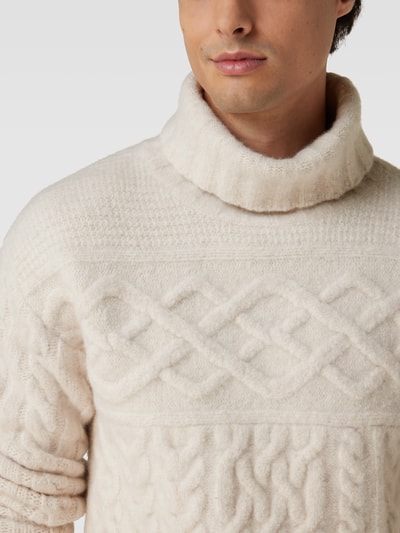 Marc O'Polo Strickpullover mit Label-Detail Offwhite 3