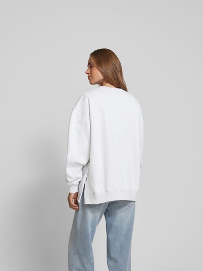 OH APRIL Oversized Sweatshirt aus Baumwoll-Mix Hellgrau 5