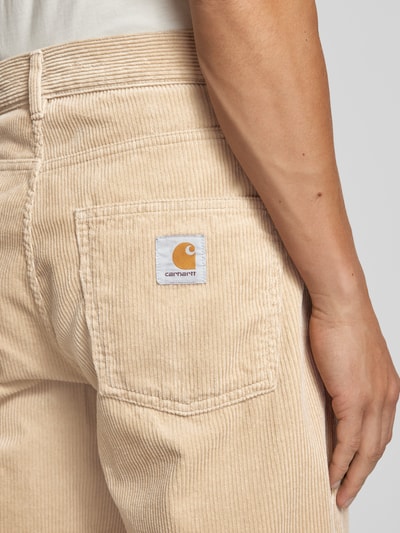 Carhartt Work In Progress Corduroy broek met labeldetail, model 'NEWEL' Beige - 3