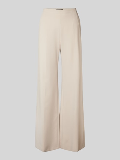 Windsor Wide leg pantalon met persplooien Beige - 2