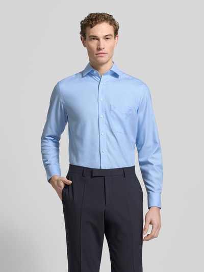 OLYMP Modern Fit Business-Hemd mit Knopfleiste Bleu 4