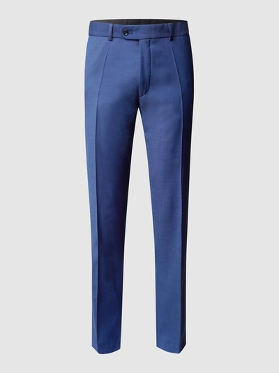 Carl Gross Modern fit pantalon van scheerwol Blauw - 2