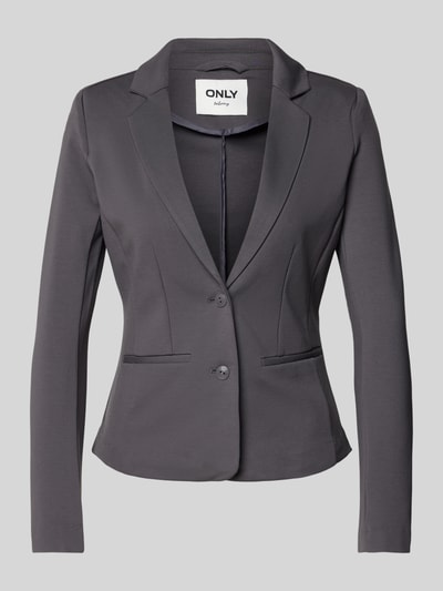 Only Getailleerde blazer met paspelzakken, model 'POPTRASH LIFE' Antraciet - 2