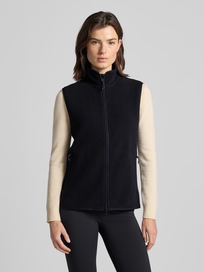 PEAK PERFORMANCE Damesgilet met opstaande kraag, model 'Pile' Zwart - 4