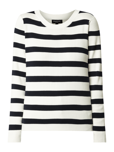 Selected Femme Pullover van Organic Cotton Offwhite - 2