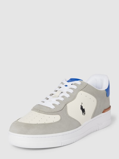 Polo Ralph Lauren Sneaker mit Label-Print Modell 'MASTERS' Hellgrau 1