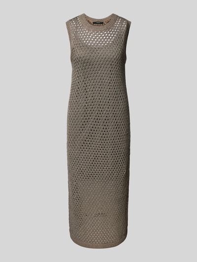 Vero Moda Sukienka midi z ażurowym wzorem model ‘OLIVIA’ Szarobrązowy 2