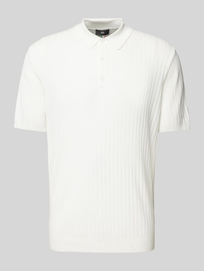 Cinque Slim Fit Poloshirt mit Knopfleiste Modell 'NUPE' Offwhite 2