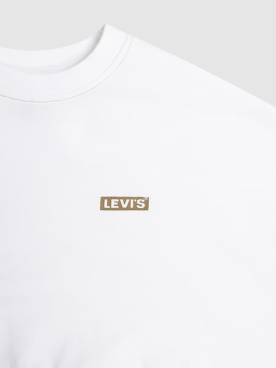 Levi's® Cropped Sweatshirt mit Logo Weiss 2