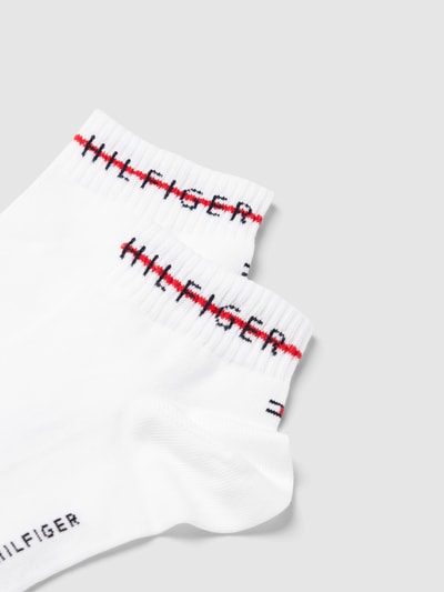 Tommy Hilfiger Skarpety z detalem z logo w zestawie 2 szt. model ‘MEN QUARTER 2P’ Biały 2