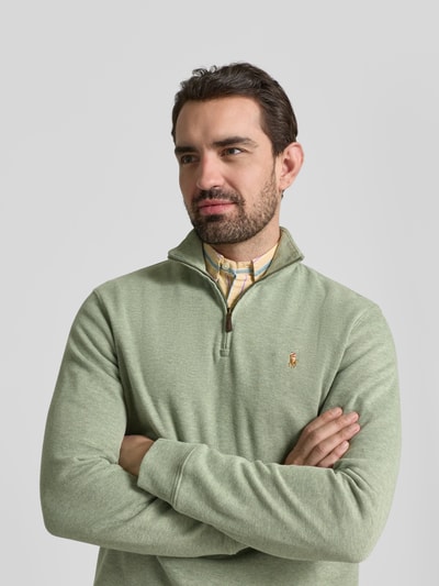 Polo Ralph Lauren Bluza ze stójką Limonkowy melanż 3