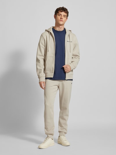 CHAMPION Sweatjacke mit Label-Stitching Beige 1