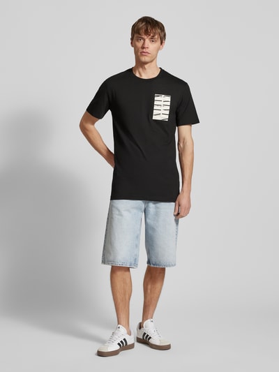 Calvin Klein Jeans T-Shirt mit Label-Print Black 1