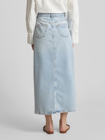 Liu Jo White Jeansrock im 5-Pocket-Design Modell 'GONNA LUNGA' Hellblau 5