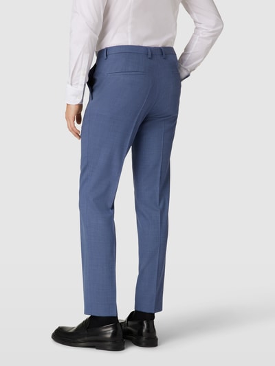 HUGO Pantalon met fijn motief, model 'Hesten' Blauw - 5