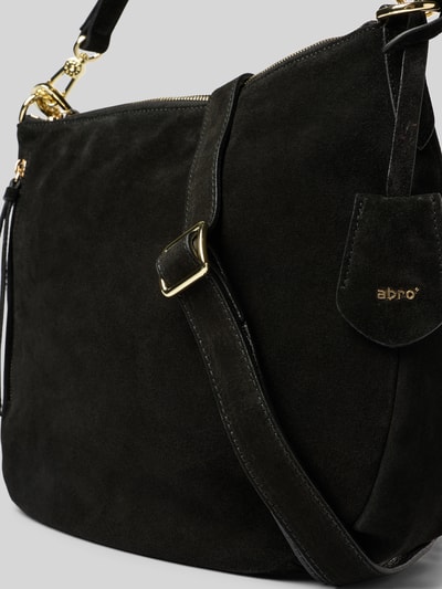 Abro Torebka skórzana z paskiem na ramię model ‘JUNA’ Czarny 3