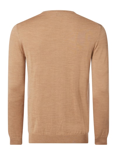 JOOP! Collection Pullover aus Merinowolle Modell 'Denny' Camel 3