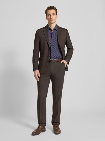 HUGO Koszula biznesowa o kroju slim fit z materiału ze streczem model ‘KENNO’ Granatowy 1