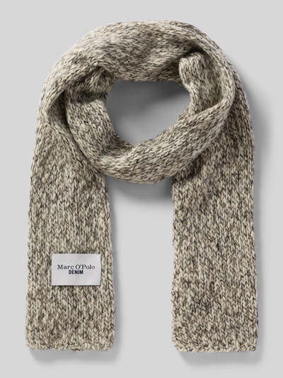 Marc O'Polo Denim Szal z mieszanki żywej wełny z dodatkiem wełny z alpaki Czarny 1