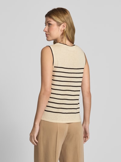 Selected Femme Leinentop mit Rundhalsausschnitt Modell 'ESTHER' Ecru 5