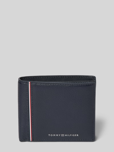 Tommy Hilfiger Lederportemonnaie mit Label-Print Marine 1