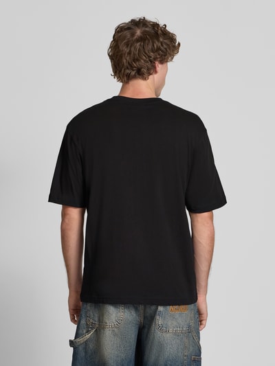 Hugo Blue Relaxed Fit T-Shirt aus reiner Baumwolle Modell 'NAPOLUX' Black 5