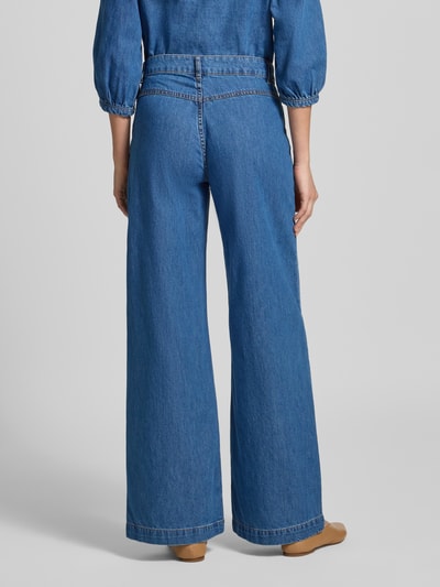 MSCH Copenhagen Wide Leg Jeans mit Eingrifftaschen Modell 'Rylan' Jeansblau 5
