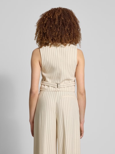 LeGer by Lena Gercke Gilet met paspelzakken en V-hals Beige - 5