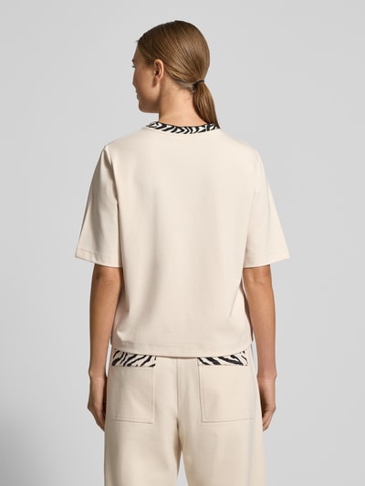 Marc Cain T-Shirt mit Rundhalsausschnitt Sand 5