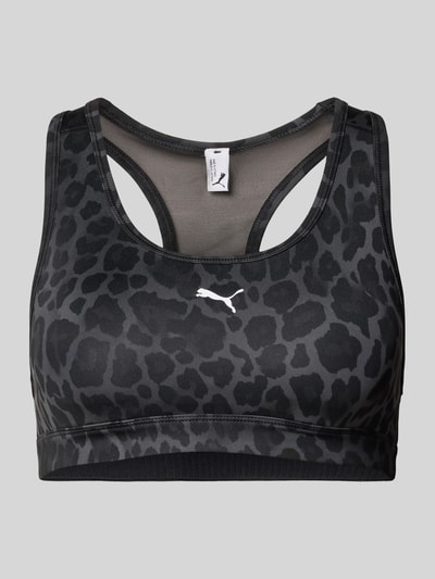PUMA Performance Sport-BH mit Allover-Muster Modell '4KEEPS Bra' Black 1