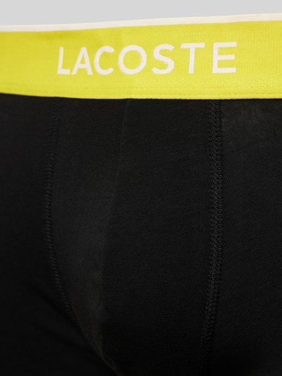 Lacoste Trunks mit elastischem Label-Bund im 3er-Pack Gelb 2