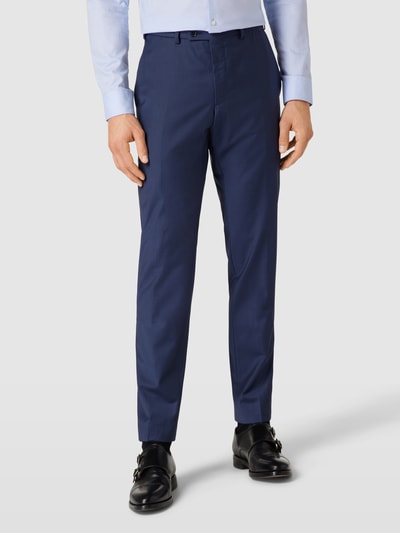 DIGEL Stoffen broek met persplooien, model 'Franco' Marineblauw - 4