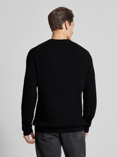 Christian Berg Men Strickpullover mit Logo-Stitching Black 5