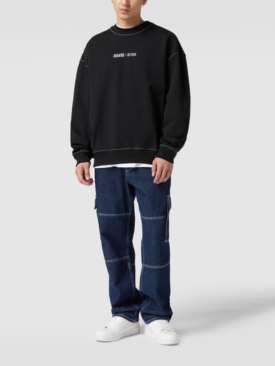 Review X MATW MATW X REVIEW - Sweatshirt mit Label- und Motiv-Prints Schwarz 1