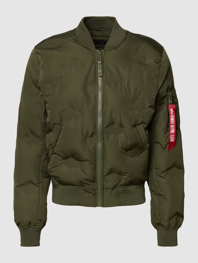 Alpha Industries Jacke mit Label-Details Oliv 2