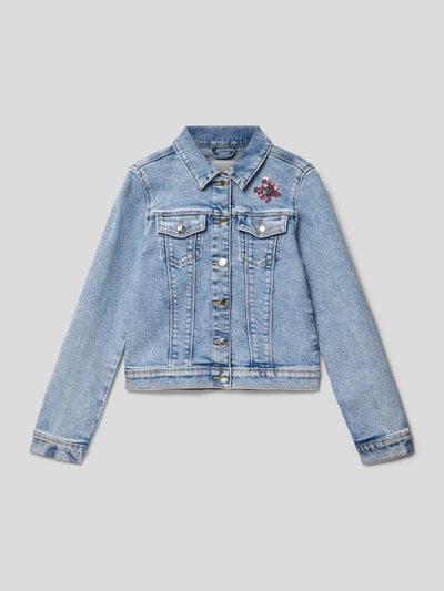 s.Oliver RED LABEL Jeansjack met pailletten Blauw - 1