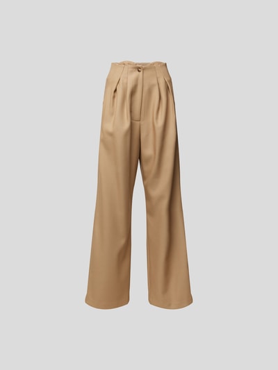 The Mannei High Waist Bundfaltenhose Beige 2